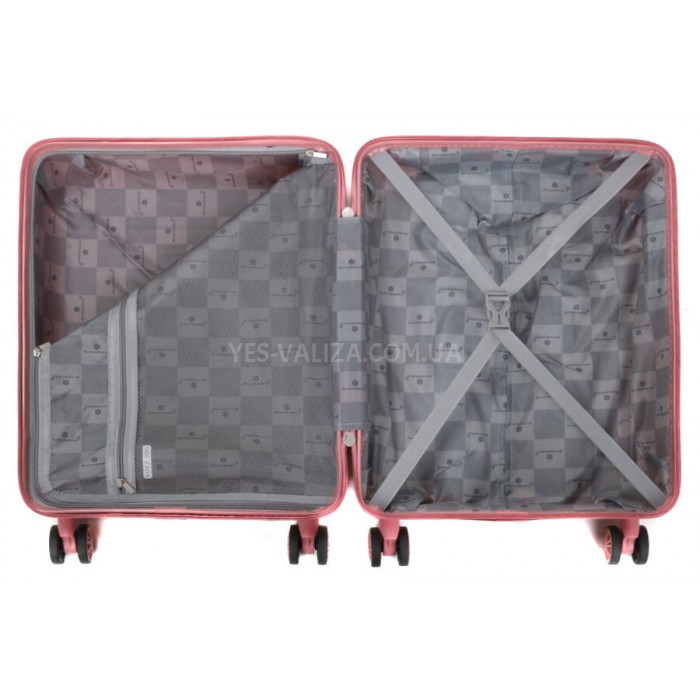 Чемодан ручная кладь S полипропилен розовый 55х36х20/36л/3кг/Snowball, фото 8