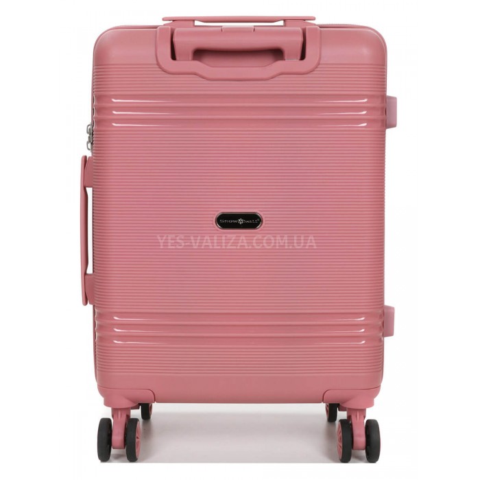 Валіза ручна поклажа S поліпропілен рожева 55х36х20/36л/3кг/Snowball, фото 3