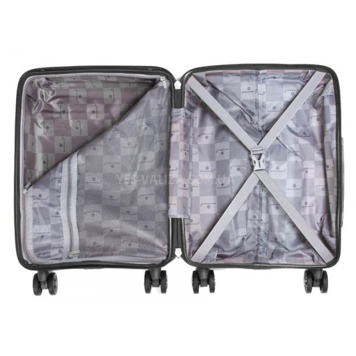 Чемодан ручная кладь XS полипропилен чёрный 49х32х18/25л/2.6кг/Snowbal, фото 10