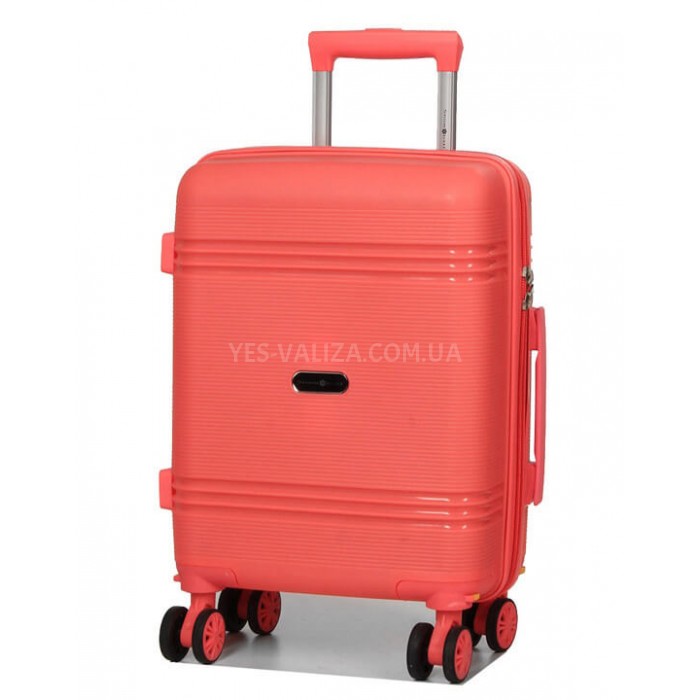 Чемодан ручная кладь XS полипропилен коралл 49х32х18/25л/2.6кг/Snowbal, фото 2