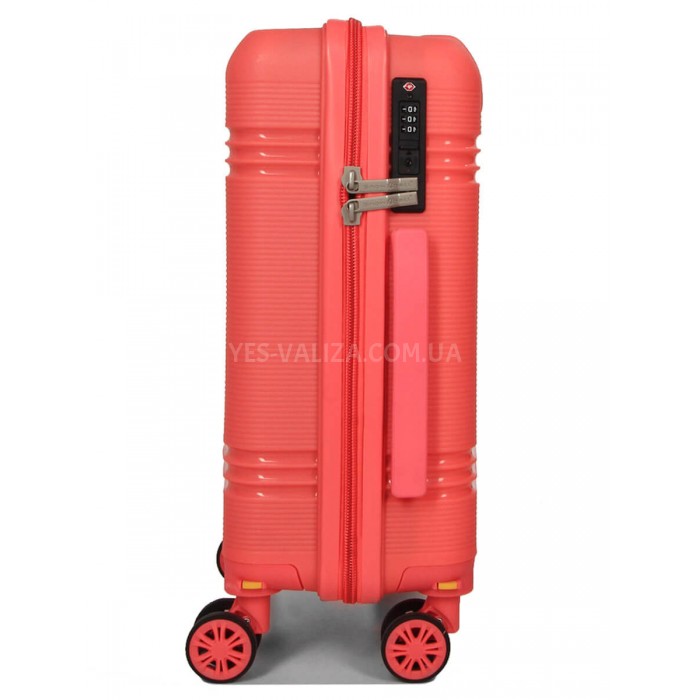 Валіза ручна поклажа XS поліпропілен корал 49х32х18/25л/2.6кг/Snowball, фото 4