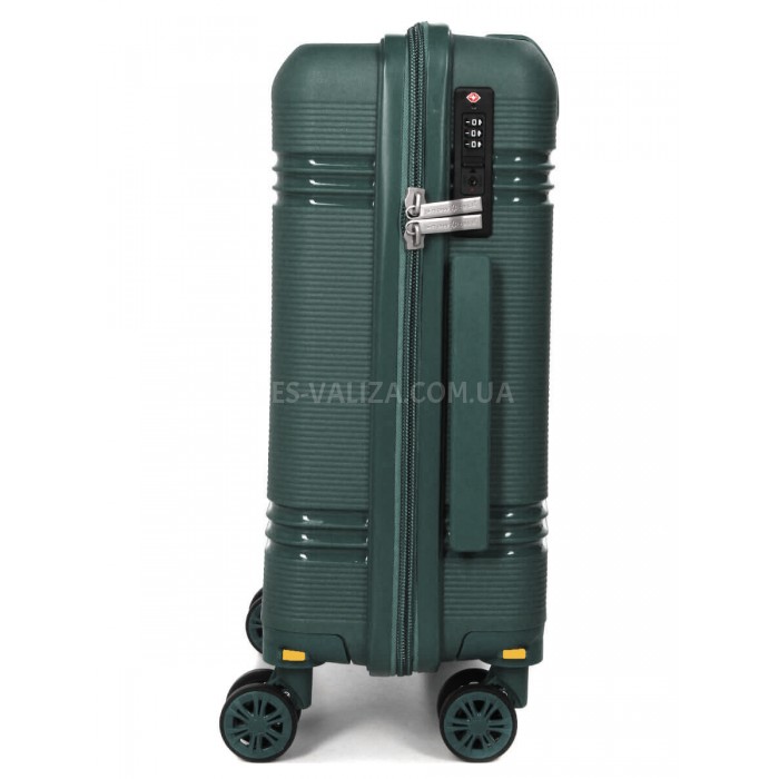Валіза ручна поклажа XS поліпропілен зелена49х32х18/25л/2.6кг/Snowball, фото 4
