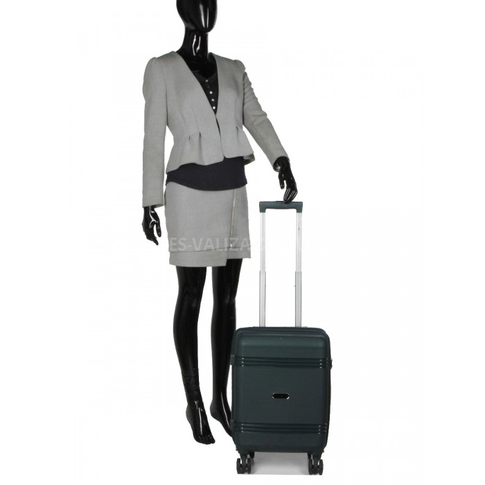 Валіза ручна поклажа XS поліпропілен зелена49х32х18/25л/2.6кг/Snowball, фото 12