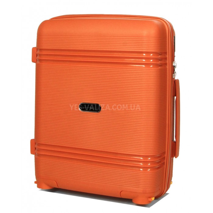 Валіза ручна поклажа XS поліпропілен помаранч49х32х18/25л/2.6кгSnowbal, фото 6