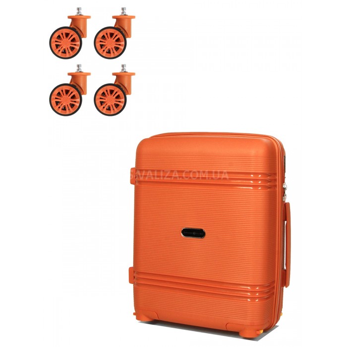 Чемодан ручная кладь XS полипропилен оранж 49х32х18/25л/2.6кг/Snowball, фото 5