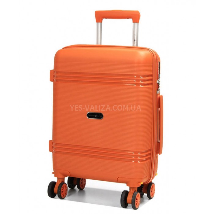 Чемодан ручная кладь XS полипропилен оранж 49х32х18/25л/2.6кг/Snowball, фото 2