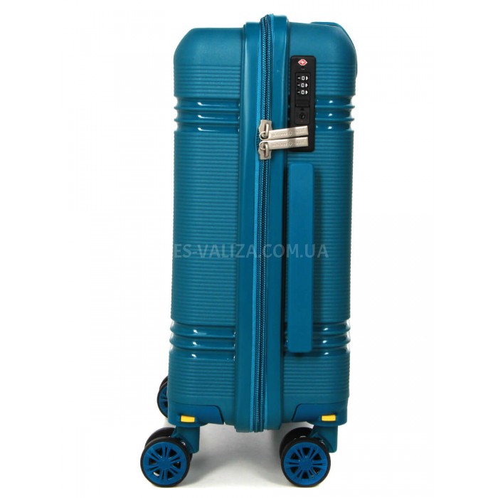 Валіза ручна поклажа XS поліпропілен синя 49х32х18/25л/2.6кг/Snowball, фото 4