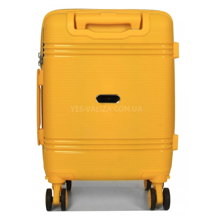 Валіза ручна поклажа XS поліпропілен жовта 49х32х18/25л/2.6кг/Snowball, фото 3