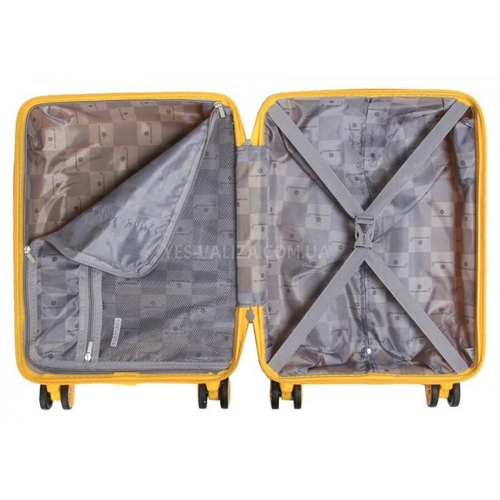 Чемодан ручная кладь XS полипропилен жёлтый 49х32х18/25л/2.6кг/Snowbal, фото 11