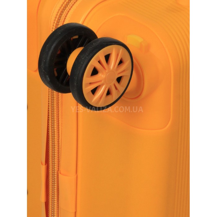 Валіза ручна поклажа XS поліпропілен жовта 49х32х18/25л/2.6кг/Snowball, фото 9
