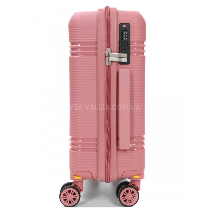 Валіза ручна поклажа XS поліпропілен рожева49х32х18/25л/2.6кг/Snowball, фото 4