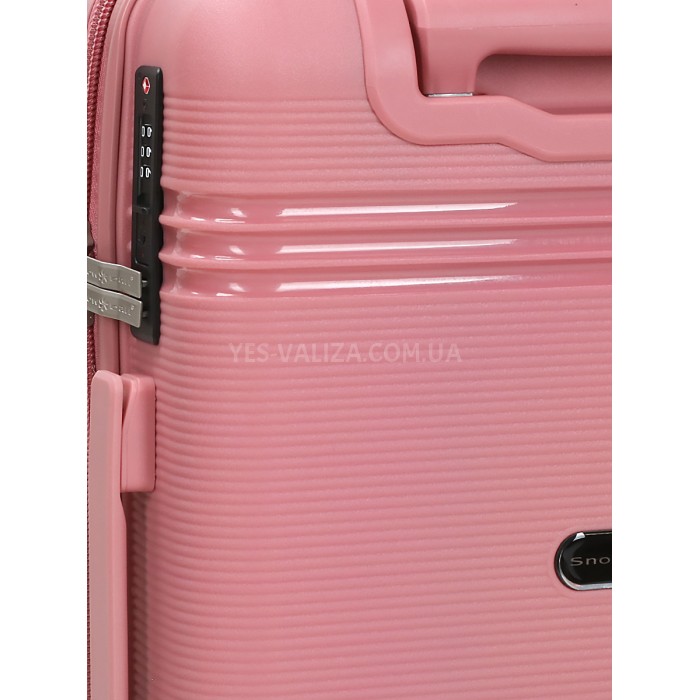 Валіза ручна поклажа XS поліпропілен рожева49х32х18/25л/2.6кг/Snowball, фото 10