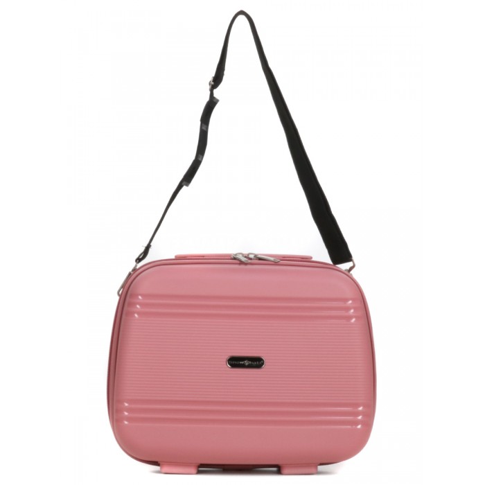 Кейс(ручна поклажа) BC поліпропілен рожевий 36х30х16/15л/1.2кг/Snowbal, фото 4