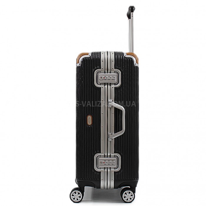 Валіза середня M поліпропілен чорна 68х47х28см/74л/4.5кг/Airtex 228, фото 4