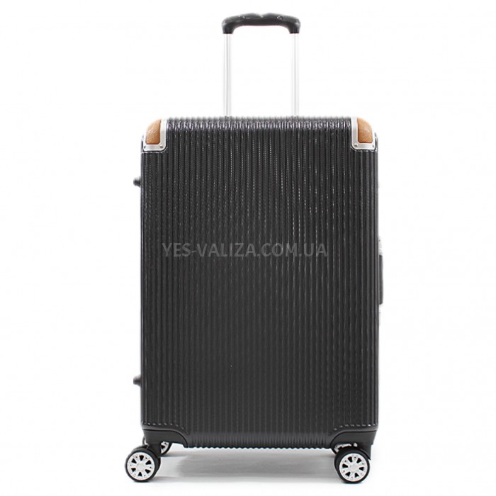 Валіза середня M поліпропілен чорна 68х47х28см/74л/4.5кг/Airtex 228, фото 2