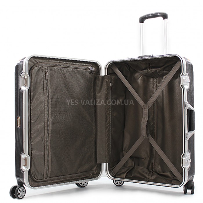 Валіза середня M поліпропілен чорна 68х47х28см/74л/4.5кг/Airtex 228, фото 10