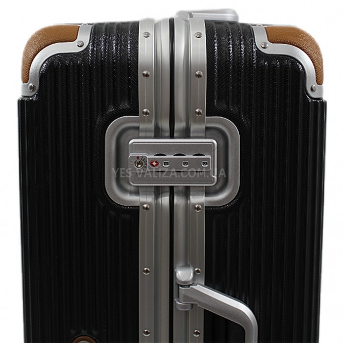 Валіза середня M поліпропілен чорна 68х47х28см/74л/4.5кг/Airtex 228, фото 8