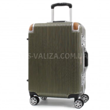 Валіза мала S полікарбонат оливка 58х40х24см/43л/3.7кг/Airtex 228