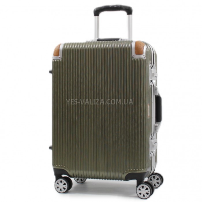 Валіза мала S полікарбонат оливка 58х40х24см/43л/3.7кг/Airtex 228, фото 1