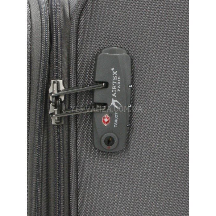 Набор чемоданов Франция (L M S-3шт) ткань серый/Airtex 832, фото 14