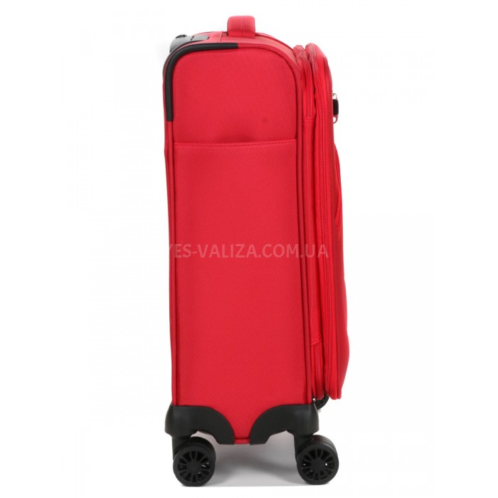 Чемодан ручная кладь S ткань красный 55х40х20+5/36л/2.4кг/Airtex 6903, фото 7