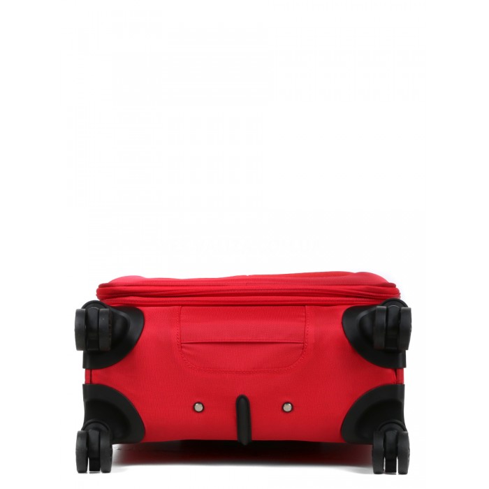 Валіза ручна поклажа S тканина червона 55х40х20+5/36л/2.4кг/Airtex 6903, фото 10