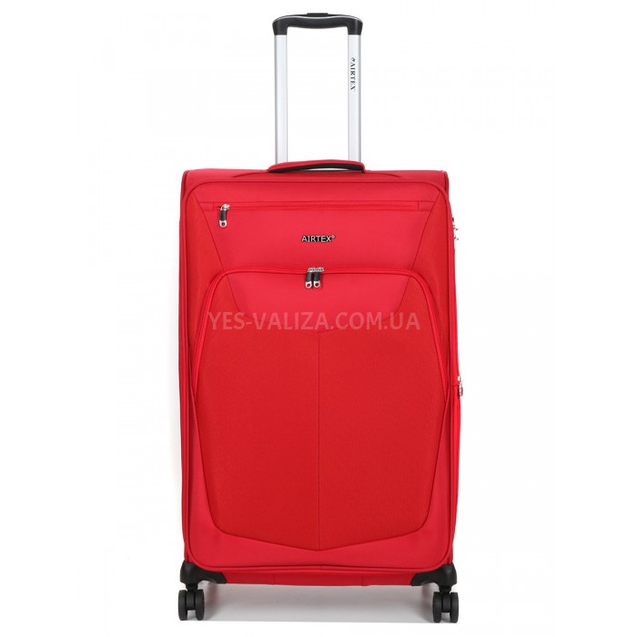 Набор чемоданов Франция (L M S-3шт) ткань красный/Airtex 6903, фото 2