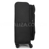 Чемодан средний M ткань чёрный 68х43х27(+5)см/68л/3.5кг/Airtex 832, фото 12