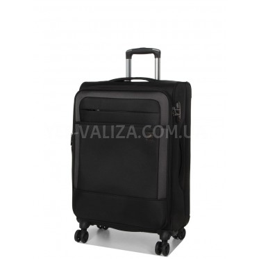 Валіза середня M тканина чорна 68х43х27(+5)см/68л/3.5кг/Airtex 832