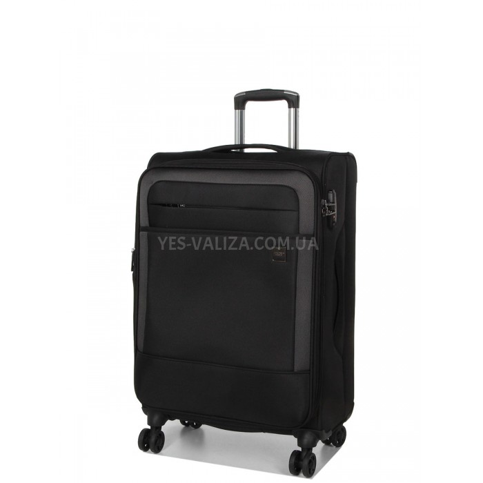 Валіза середня M тканина чорна 68х43х27(+5)см/68л/3.5кг/Airtex 832, фото 1