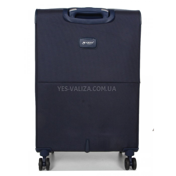 Чемодан средний M ткань синий 68х43х27(+5)см/68л/3.5кг/Airtex 832, фото 4
