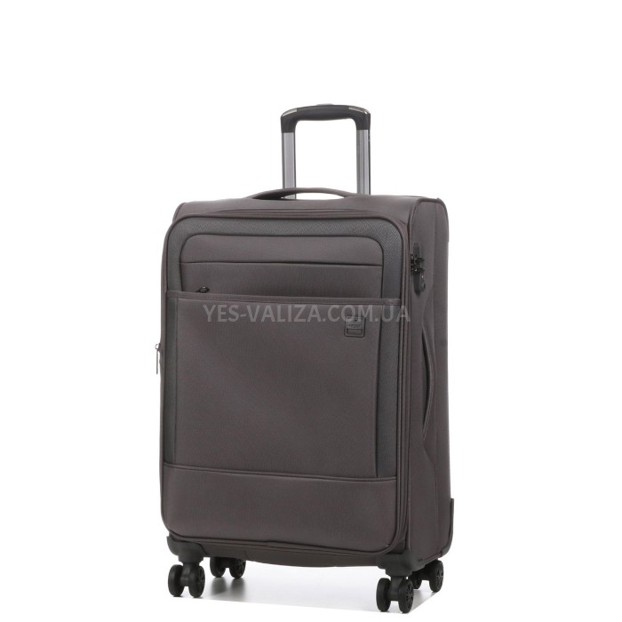 Чемодан средний M ткань серый 68х43х27(+5)см/68л/3.5кг/Airtex 832, фото 2