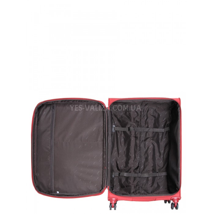 Чемодан средний M ткань красный 68х43х27(+5)см/68л/3.5кг/Airtex 832, фото 11