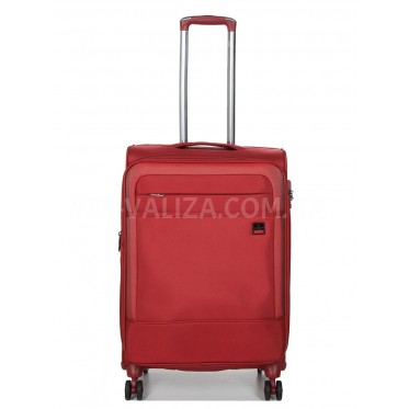 Валіза середня M тканина червона 68х43х27(+5)см/68л/3.5кг/Airtex 832