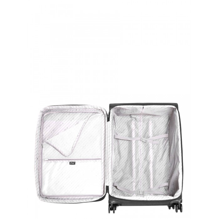 Валіза середня M тканина чорна 65х43х27(+5)см/73л/3.5кг/Airtex 829, фото 9