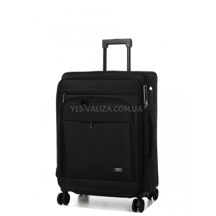 Валіза середня M тканина чорна 65х43х27(+5)см/73л/3.5кг/Airtex 829, фото 2