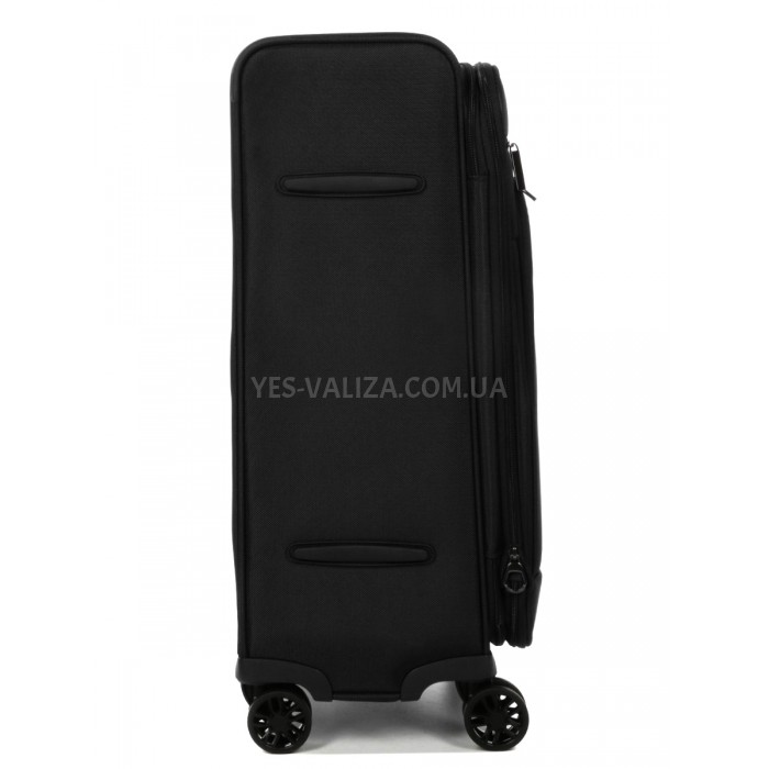 Чемодан средний M ткань чёрный 65х43х27(+5)см/73л/3.5кг/Airtex 829, фото 6