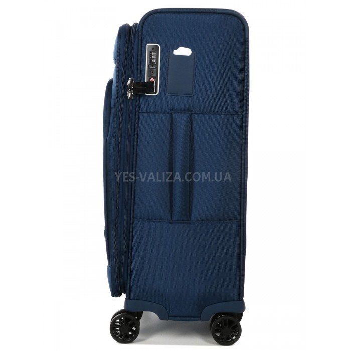 Валіза середня M тканина синя 65х43х27(+5)см/73л/3.5кг/Airtex 829, фото 5