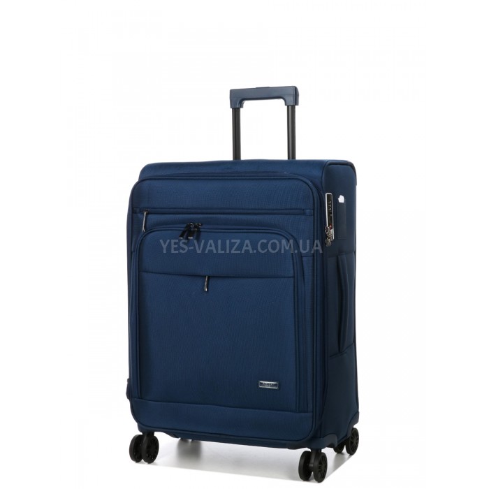 Валіза середня M тканина синя 65х43х27(+5)см/73л/3.5кг/Airtex 829, фото 2