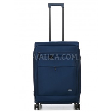 Чемодан средний M ткань синий 65х43х27(+5)см/73л/3.5кг/Airtex 829