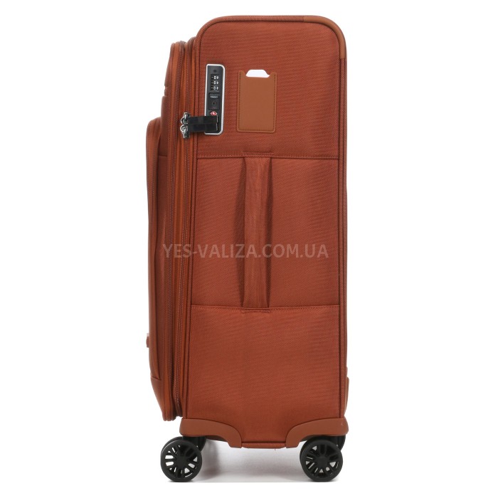 Чемодан средний M ткань оранж 65х43х27(+5)см/73л/3.5кг/Airtex 829, фото 5
