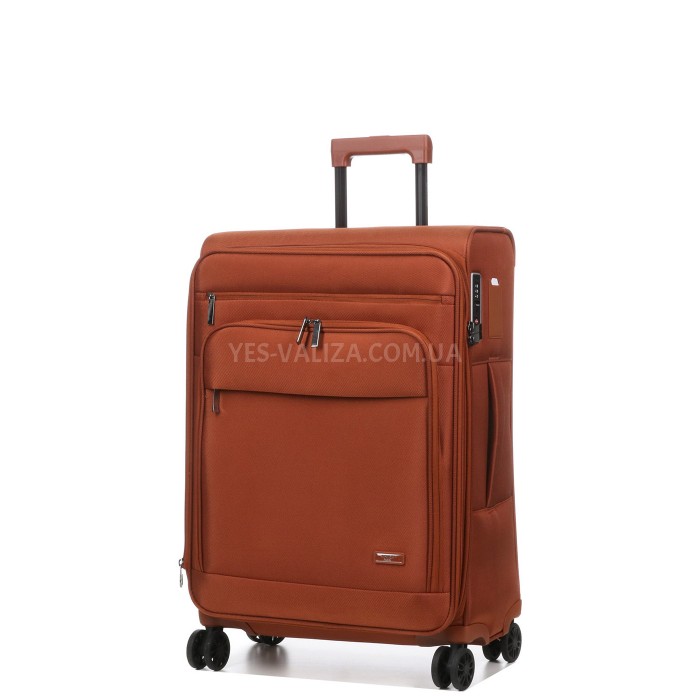 Чемодан средний M ткань оранж 65х43х27(+5)см/73л/3.5кг/Airtex 829, фото 2