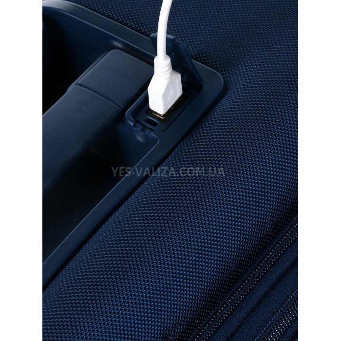 Чемодан ручная кладь S ткань синий 55x37x22+5см/39л/3кг/Airtex 829, фото 9