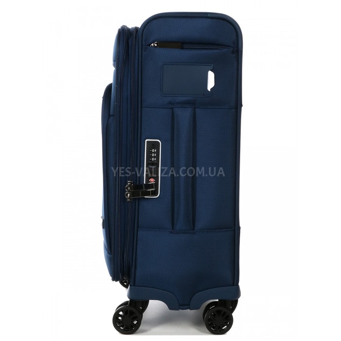 Чемодан ручная кладь S ткань синий 55x37x22+5см/39л/3кг/Airtex 829, фото 5