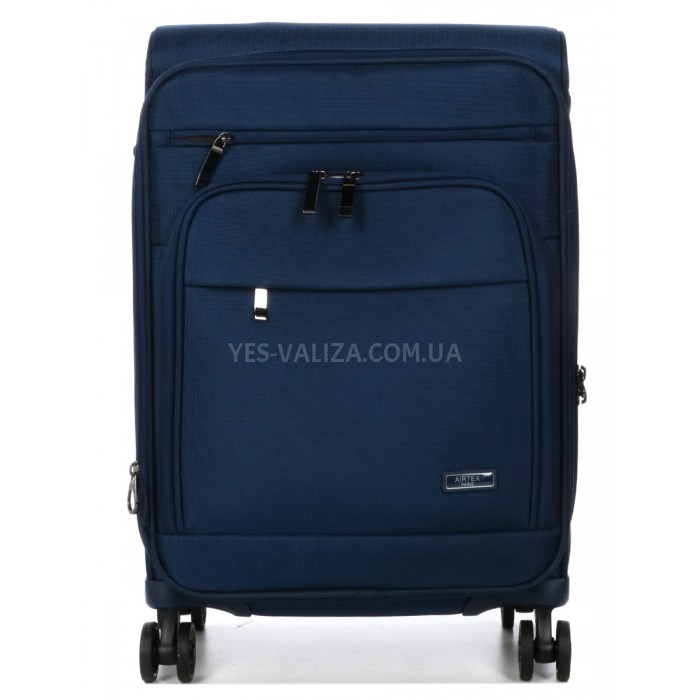 Чемодан ручная кладь S ткань синий 55x37x22+5см/39л/3кг/Airtex 829, фото 3