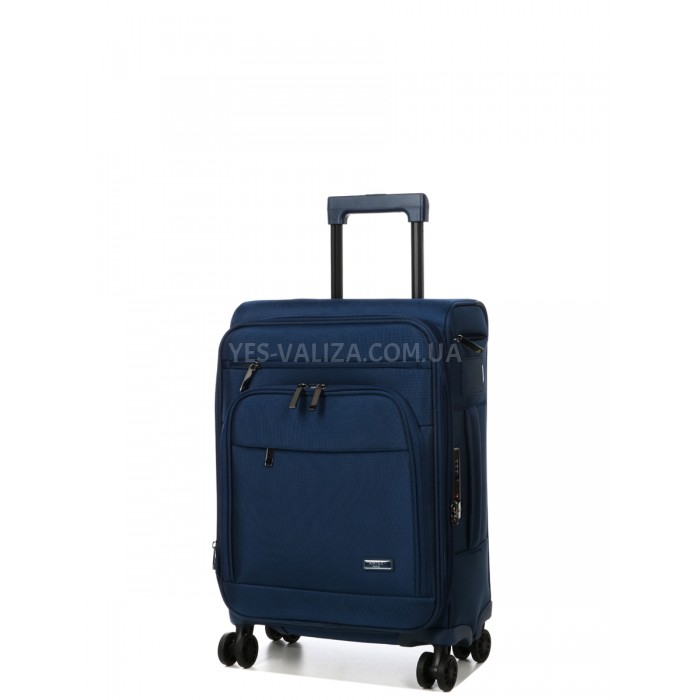 Чемодан ручная кладь S ткань синий 55x37x22+5см/39л/3кг/Airtex 829, фото 2