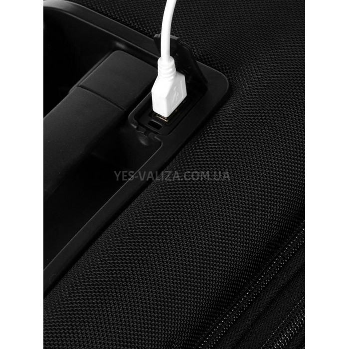 Чемодан ручная кладь S ткань чёрный 55x37x22+5см/39л/3кг/Airtex 829, фото 9