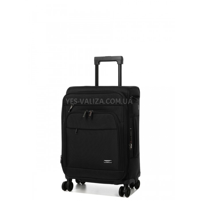 Чемодан ручная кладь S ткань чёрный 55x37x22+5см/39л/3кг/Airtex 829, фото 2