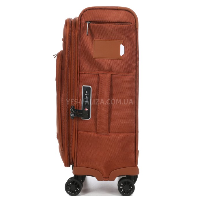 Чемодан ручная кладь S ткань оранж 55x37x22+5см/39л/3кг/Airtex 829, фото 7