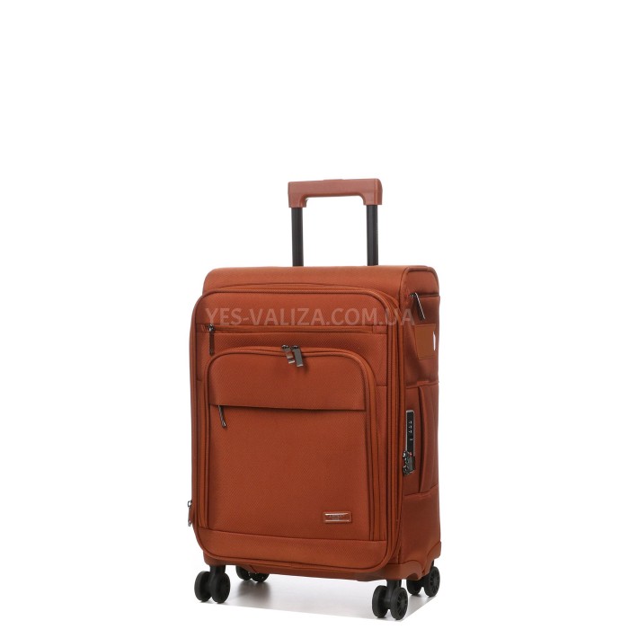 Валіза ручна поклажа S тканина оранж 55x37x22+5см/39л/3кг/Airtex 829, фото 2
